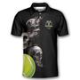 Tennis Hello Darkness My Old Friend Skull Custom Polo Tennis Shirts For Men