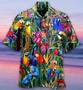 Tropical Parrots In Summer Hawaiian Aloha Shirts