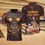 Tucking Fen Pin Polo Shirt, Skull Bowling Polo Shirt Design, Scary Halloween Gift For Bowling Lovers Coolspod