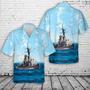 Us Navy Hawaiian Shirt, Us Navy Uss Barney Hawaiian Shirt, Military Hawaiian Shirt