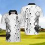 We Be Clubbin Golf Short Sleeve Polo Shirt, Golf Pattern Black And White Golfer Polo Shirt, Best Golf Shirt For Men Coolspod