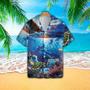 American Turtle Flag Print Polyester Hawaiian Shirt Summer Gifts