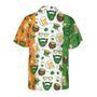 Beard Saint Patrick's Day Seamless Pattern Unisex Hawaiian Shirt Aloha Shirt