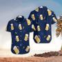 Beer Pattern Hawaii Shirt, Perfect For Beer Lover, For Men Unisex Hawaiian Shirt Aloha Shirt