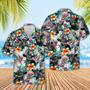 Black Angus Flower Summer Hawaiian Shirt, Cow Hawaiian Shirt For Men And Women, Gift For Farm Lover Summer Gifts