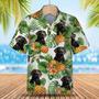 Black Labrador Retriever Tropical Pattern , Dog , Summer Gift For Men And Women Unisex Hawaiian Shirt Aloha Shirt