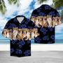 Blue Hibiscus With Chihuahua Dogs Hawaiian Shirt Summer Gifts