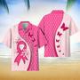 Breast Cancer Awareness Unique Pattern Hawaii Shirt New Collection Button Down Short Sleeves Hawaiian Full Print Shirt Unisex Hawaiian Shirt Aloha Shirt