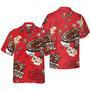 Casino Pattern Red Background Red Unisex Hawaiian Shirt Aloha Shirt