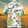 Charolais Cattle Lovers Tropical Flower Hawaiian Shirt Summer Gifts