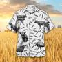 Charolais Pattern Hawaiian Shirt, Cow Aloha Shirts, Gift For Cow Lovers Summer Gifts