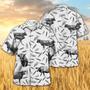 Charolais Pattern Hawaiian Shirt, Cow Aloha Shirts, Gift For Cow Lovers Summer Gifts