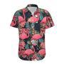 Classic Leave Flamingo Ornamental Hawaiian Shirt For Women Summer Gifts