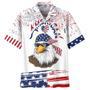 Cool Eagle American , Independence's Day Eagle In Us Flag Pattern, Eagle Hawaii Shirt, For Men Unisex Hawaiian Shirt Aloha Shirt