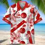 Cricket Floral , For Men And Women, Summer Gift, Gift For Cricket Lover Unisex Hawaiian Shirt Aloha Shirt