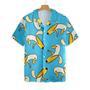 Cute Banana Duck Background Design Hawaiian Shirt Summer Gifts