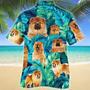 Cute Chow Chow Dog Lovers Gift Ideas Summer Beach Palm Tree Pattern Hawaiian Shirt Summer Gifts