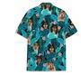 Dog Shetland Sheepdogs Pattern Short Tall Hawaiian Shirt, Button Up Aloha Shirt For Men, Women Summer Gifts