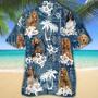 English Cocker Spaniel , Vintage Flowers Aloha Shirt For Dog Lovers Unisex Hawaiian Shirt Aloha Shirt