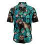 Ferret Tropical Hawaiian Shirt, Summer Hawaiian Shirts For Men, Aloha Beach Shirt Summer Gifts