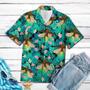 Firefly Tropical Palm Tree Leaves Summer Vacation Aloha Hawaiian Shirt Summer Gifts