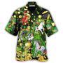 Flamingo And Beer Patrick�S Day For Men & Women, Gift For Patrick's Day Unisex Hawaiian Shirt Aloha Shirt