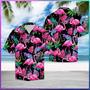 Flamingo Leaf Summer Unisex Hawaiian Shirt Aloha Shirt