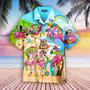 Flamingo On Beach Summer Aloha S For Men & For Women Unisex Hawaiian Shirt Aloha Shirt