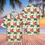 Flamingo Pattern , For Men And Women Unisex Hawaiian Shirt Aloha Shirt