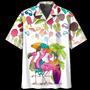 Flamingo Tropical Hawaiian Shirt, Flowers Flamingo Aloha Shirt, Men's Hawaiian Shirt Summer Gifts