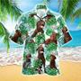 Golden Retriever Flower Vintage Hawaiian Shirt, The Best Gift For Dog Lovers Hawaiian Shirt Summer Gifts