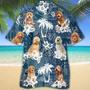 Goldendoodle , Goldendoodle Aloha Shirt, Flower Dog Short Sleeve Unisex Hawaiian Shirt Aloha Shirt