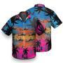 Great Helicopter Flies Dawn Sky Hawaiian Shirt Summer Gifts