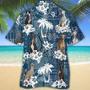 Greyhound , Flower Greyhound Short Sleeve For Men, Women Unisex Hawaiian Shirt Aloha Shirt