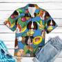 Guinea Pig Love Fruit On Blue Hawaiian Shirt Summer Gifts