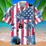 Guitar Usa Flag Nature For Men And Women, Guitar Player Shirt, Gift For Guitarist, Guitarist T-Shirt, Guitar Player Gift Unisex Hawaiian Shirt Aloha Shirt