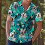 Hawaii Shirt � Dog Argentino Tropical Hawaiian Shirt Men, Short Sleeve Hawaiian Aloha Shirt Summer Gifts