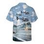 Helicopter On Ocean Background Hawaiian Shirt, Unique Helicopter Shirt For Men Summer Gifts