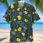 Hockey Neon Light For Men, Hockey Life Shirt, Hockey Player Gifts Unisex Hawaiian Shirt Aloha Shirt