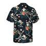 Hockey Tropical Black & Blue , Sport , Best Gifts For Men, Hawaiian Gift Unisex Hawaiian Shirt Aloha Shirt