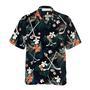 Hockey Tropical Black & Blue , Sport , Best Gifts For Men, Hawaiian Gift Unisex Hawaiian Shirt Aloha Shirt