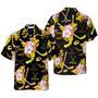 Hockey Tropical Black & Yellow Hawaiian Shirt For Men And Women Summer Gifts