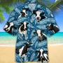 Holstein Friesian Cattle Lovers Blue Feather Hawaii Hawaiian Shirt Summer Gifts