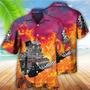 Hot Rod Fire All Printed , For Men And Women Unisex Hawaiian Shirt Aloha Shirt