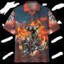 Hot Rod Hot Rod Engine Fire Red Blue Brown Hawaii Aloha Shirt Unisex Hawaiian Shirt Aloha Shirt