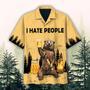 I Hate People Pattern Hawaiian Shirt Summer Gifts