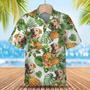 Labrador Retriever Tropical Pattern , Dog , Summer Gift For Men And Women Unisex Hawaiian Shirt Aloha Shirt