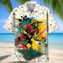 Lacrosse Sticks , Unisex Summer Beach Casual Short Sleeve Summer Vacation Beach Shirts Unisex Hawaiian Shirt Aloha Shirt