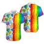 Lgbt Aloha S For Summer, Transgender Awesome Lgbt Low Poly Colorful Rainbow S Unisex Hawaiian Shirt Aloha Shirt