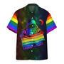 Lgbt Aloha S For Summer, Astronaut Colorful Lgbt Rainbow Flag Galaxy S Unisex Hawaiian Shirt Aloha Shirt